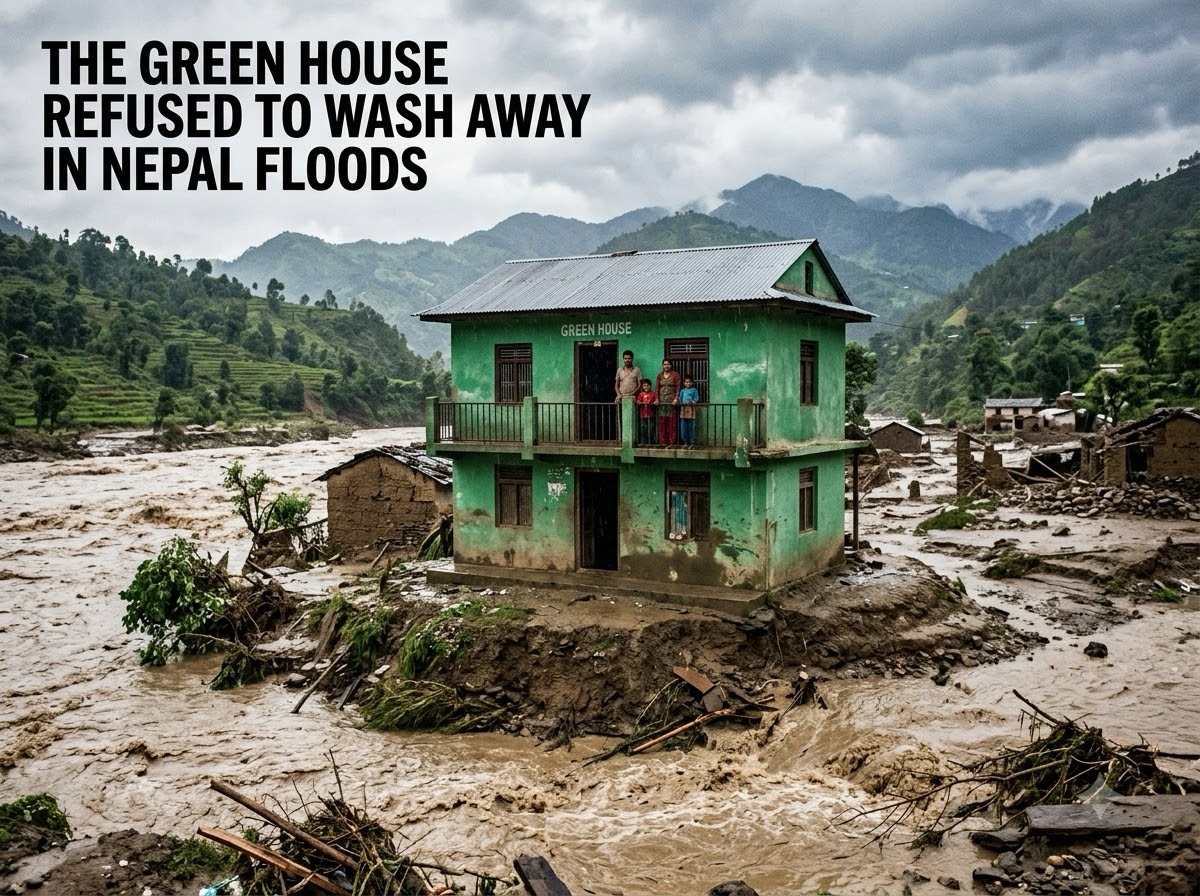The Green House Refused to Wash Away in Nepal floods